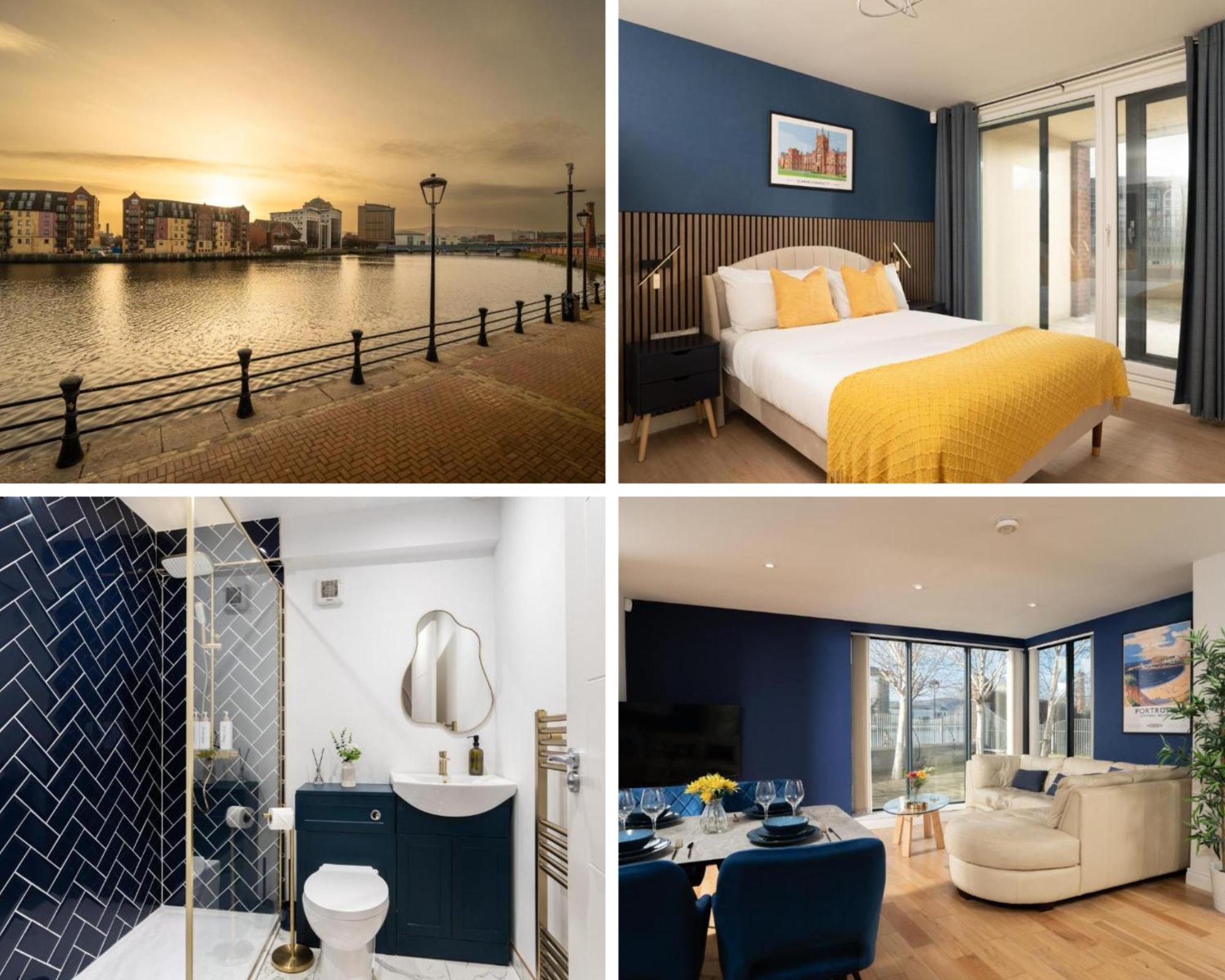 River Side Apartment, City Centre - Beautiful View And Free Parking! Belfast Zewnętrze zdjęcie